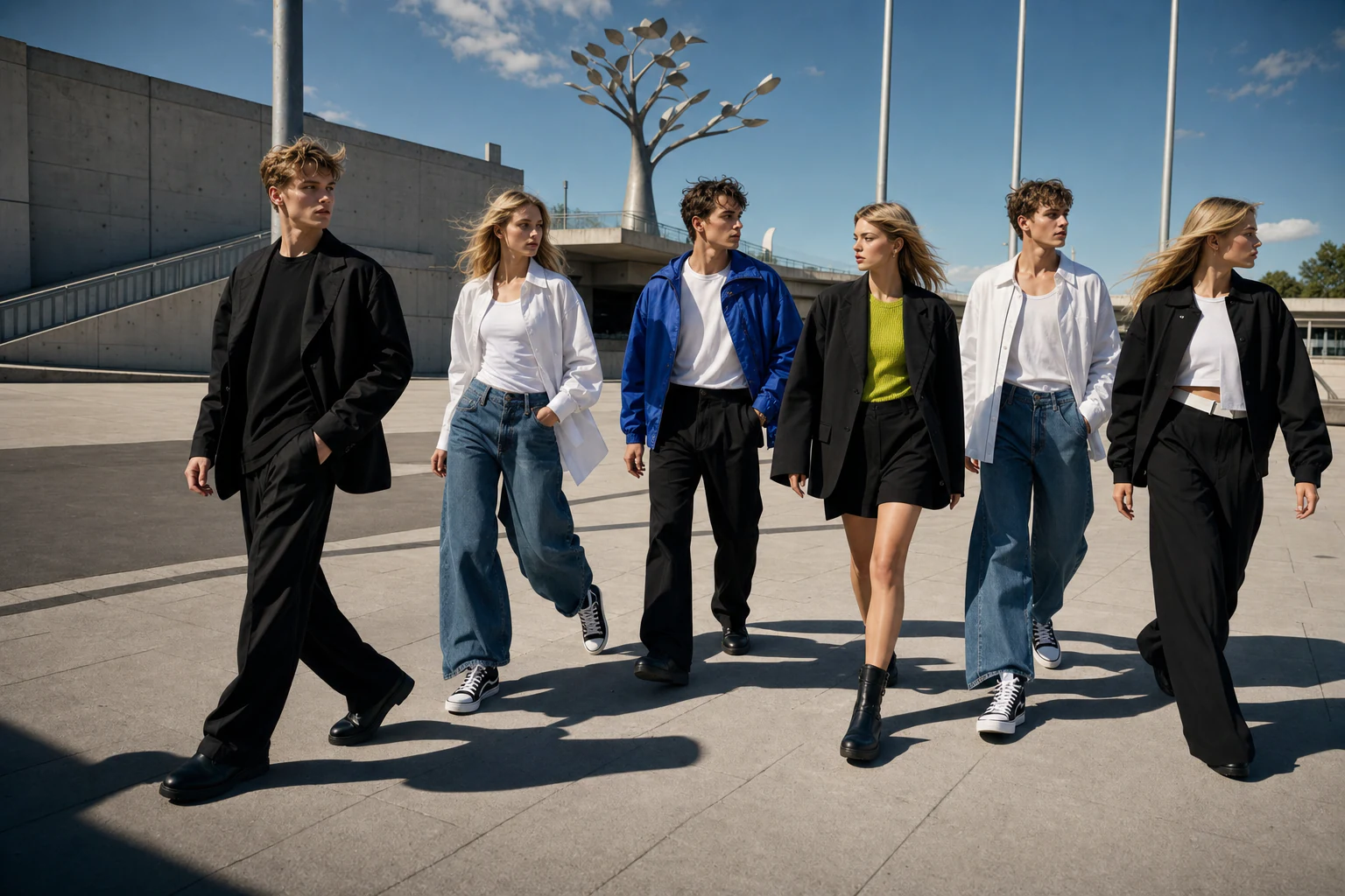 Young Scandinavian women and men from the LOTÉ Nordic Signal campaign